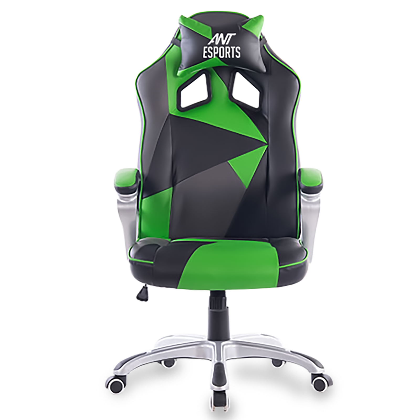 Gaming chair green online black