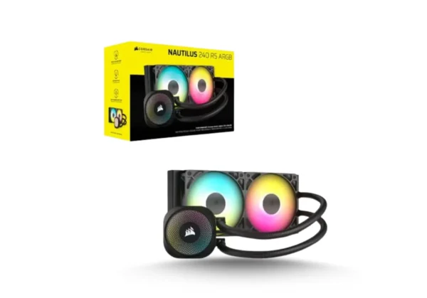 Corsair Nautilus 240 RS ARGB CPU Liquid Cooler (Black) - Image 2