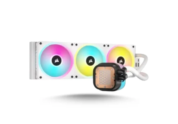Corsair iCUE Link H150i LCD RGB 360mm CPU Liquid Cooler (White) - Image 2