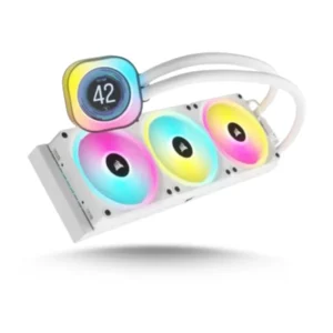 Corsair iCUE Link H150i LCD RGB 360mm CPU Liquid Cooler (White)