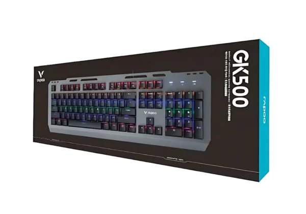 RAPOO GK500 MECHANICAL GAMING KEYBOARD BLUE SWITCHES (BLACK)-1