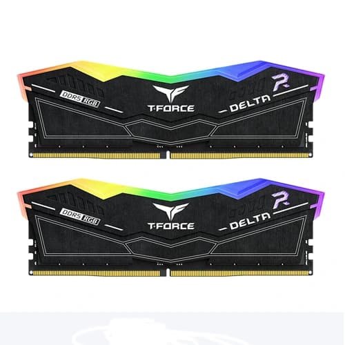 TeamGroup T-Force Delta RGB 32GB (16GBx2) DDR5 CL30 6000MHz (Black) RAM