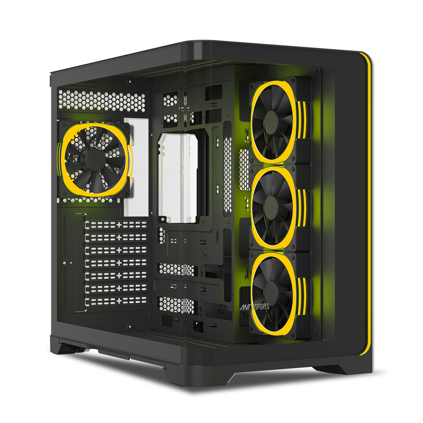 Ant Esports Crystal ARC ARGB (Black) Cabinet