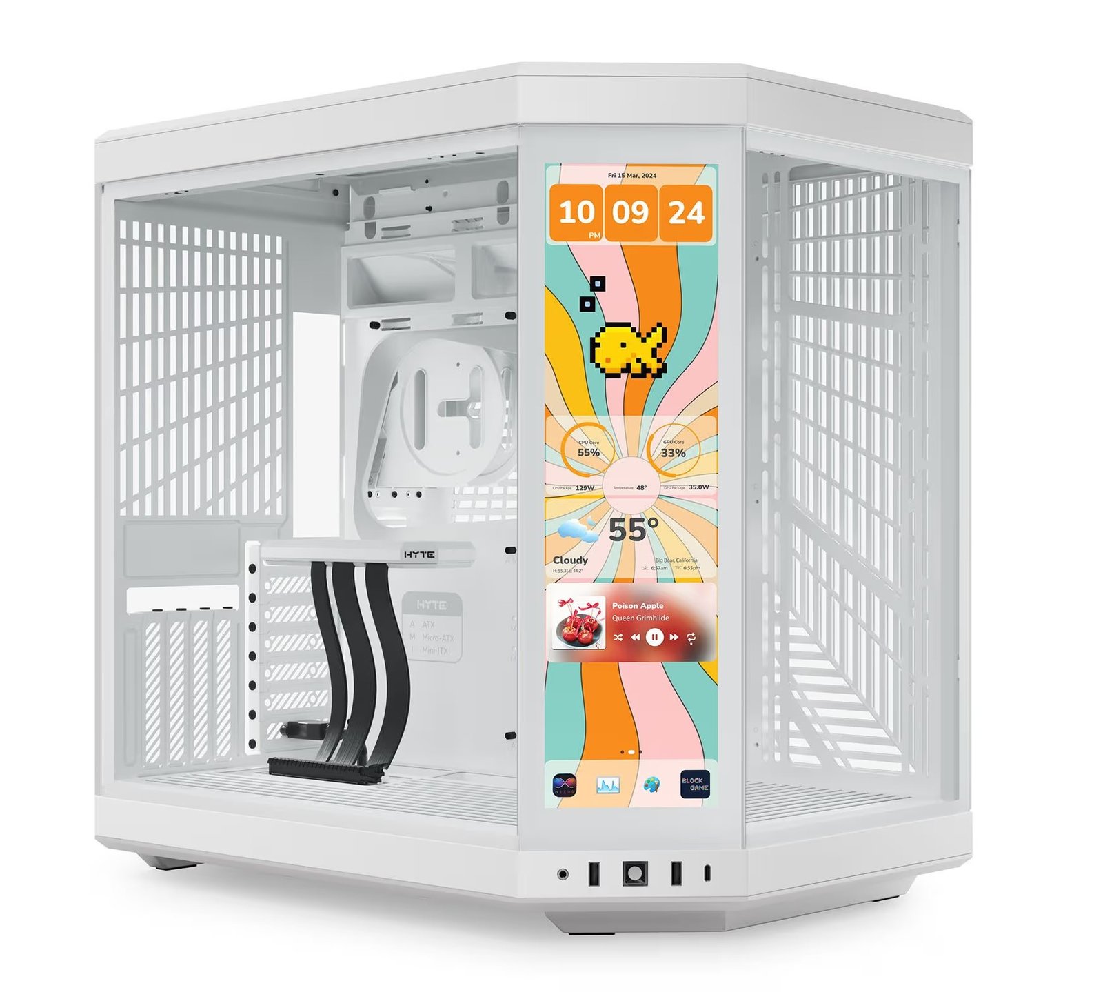 HYTE Y70 Touch Infinite ATX Premium Cabinet (White)