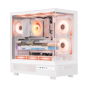 Ant Esports Crystal X6 ARGB (White) Cabinet