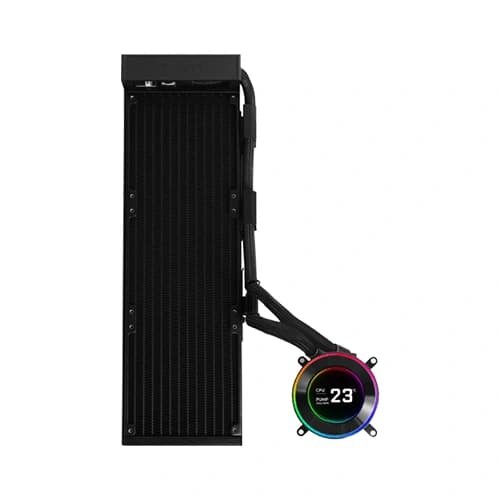 Lian Li Hydroshift II LCD-C 360N Fan less ARGB Liquid Cooler with IPS LCD Display (Black)