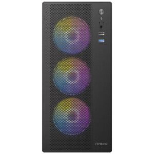 Antec ST5M ARGB with 4 Fans M-ATX Cabinet (Black)