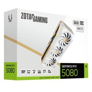 Zotac RTX 5080 Solid OC Edition 16GB Graphics Card (White)