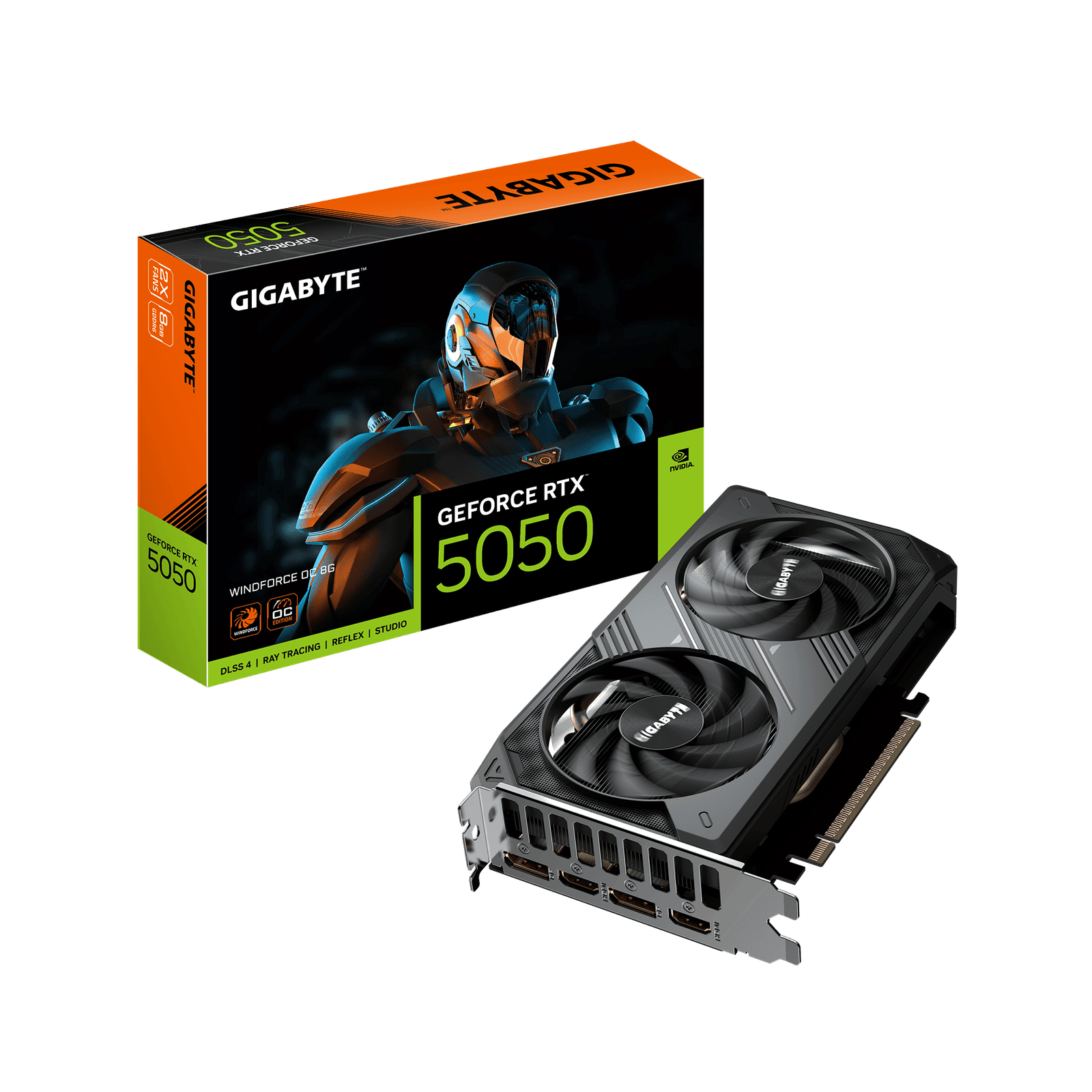 Gigabyte RTX 5050 Windforce OC 8GB GDDR6 Graphics Card