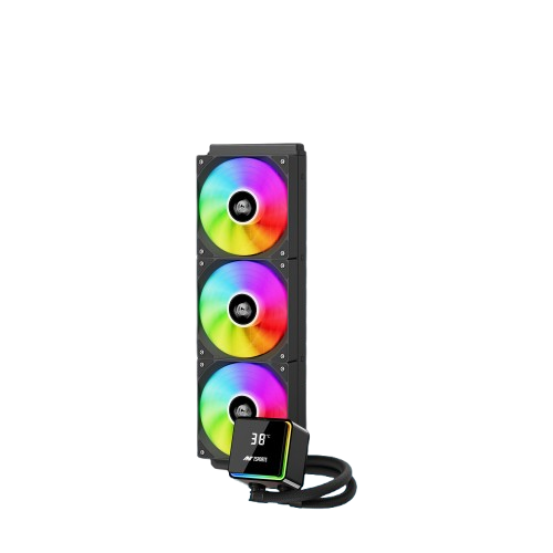 Ant Esports ICEStorm-360 ARGB Liquid Cooler with Temp Display (Black)