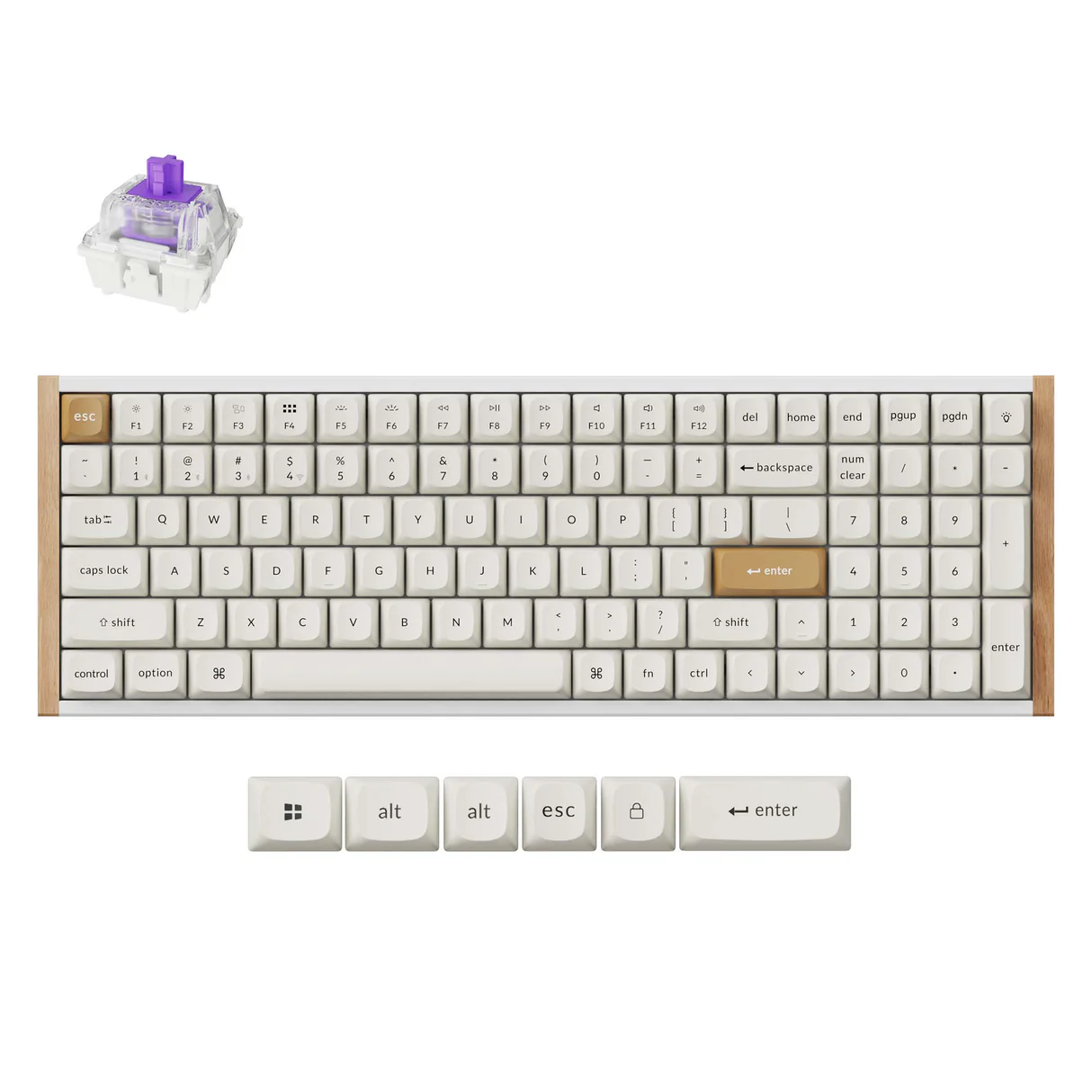 Keychron K4 HE - White Mechanical Keyboard