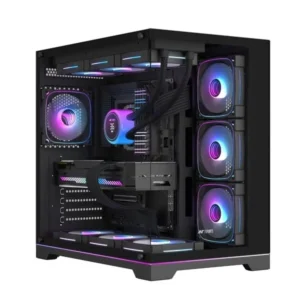 Ant Esports Crystal X7 Pro Max ARGB Mid-Tower Cabinet – Black