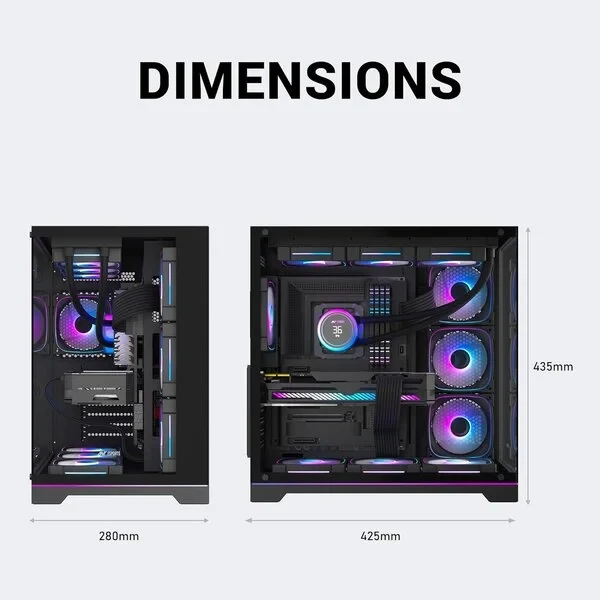 Ant Esports Crystal X7 Pro Max ARGB Mid-Tower Cabinet – Black - Image 6