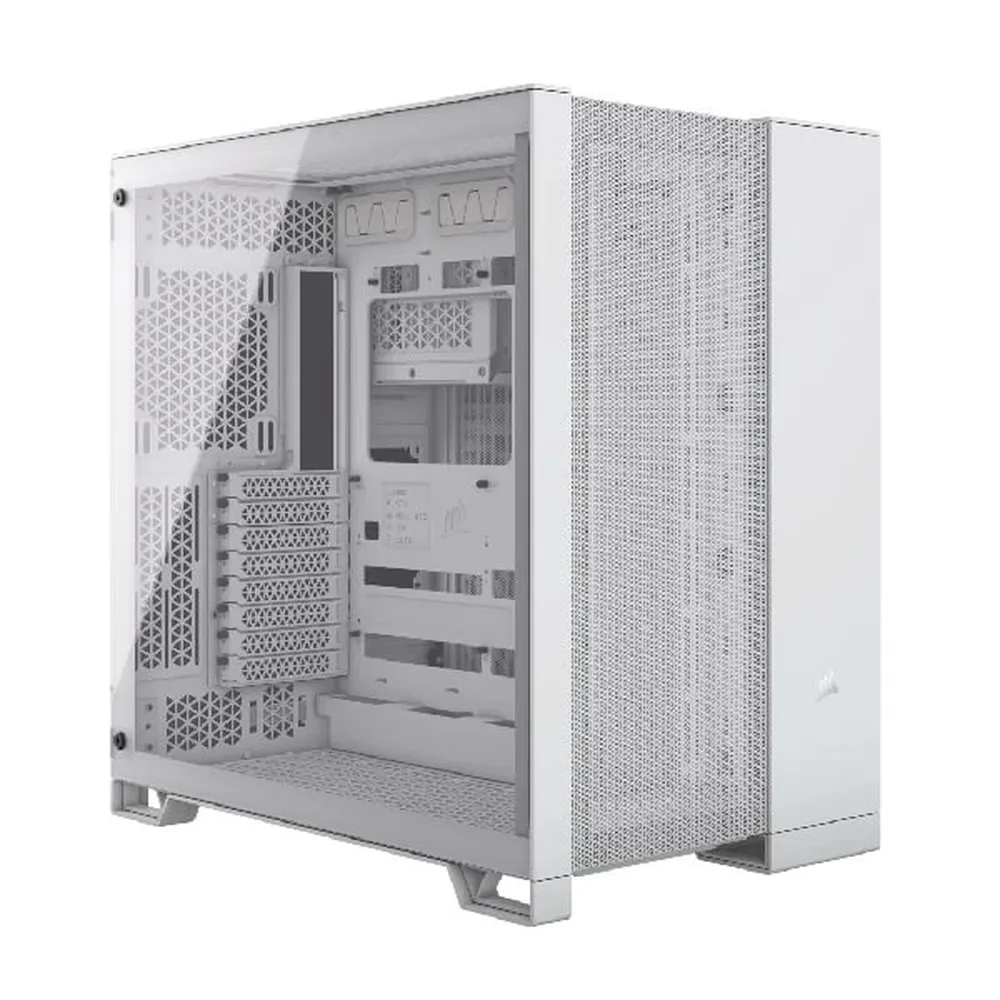 Corsair 6500D Airflow Dual-Chamber Mid-Tower Cabinet – White - Image 3
