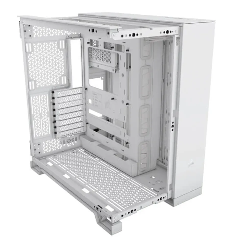 Corsair 6500D Airflow Dual-Chamber Mid-Tower Cabinet – White - Image 4
