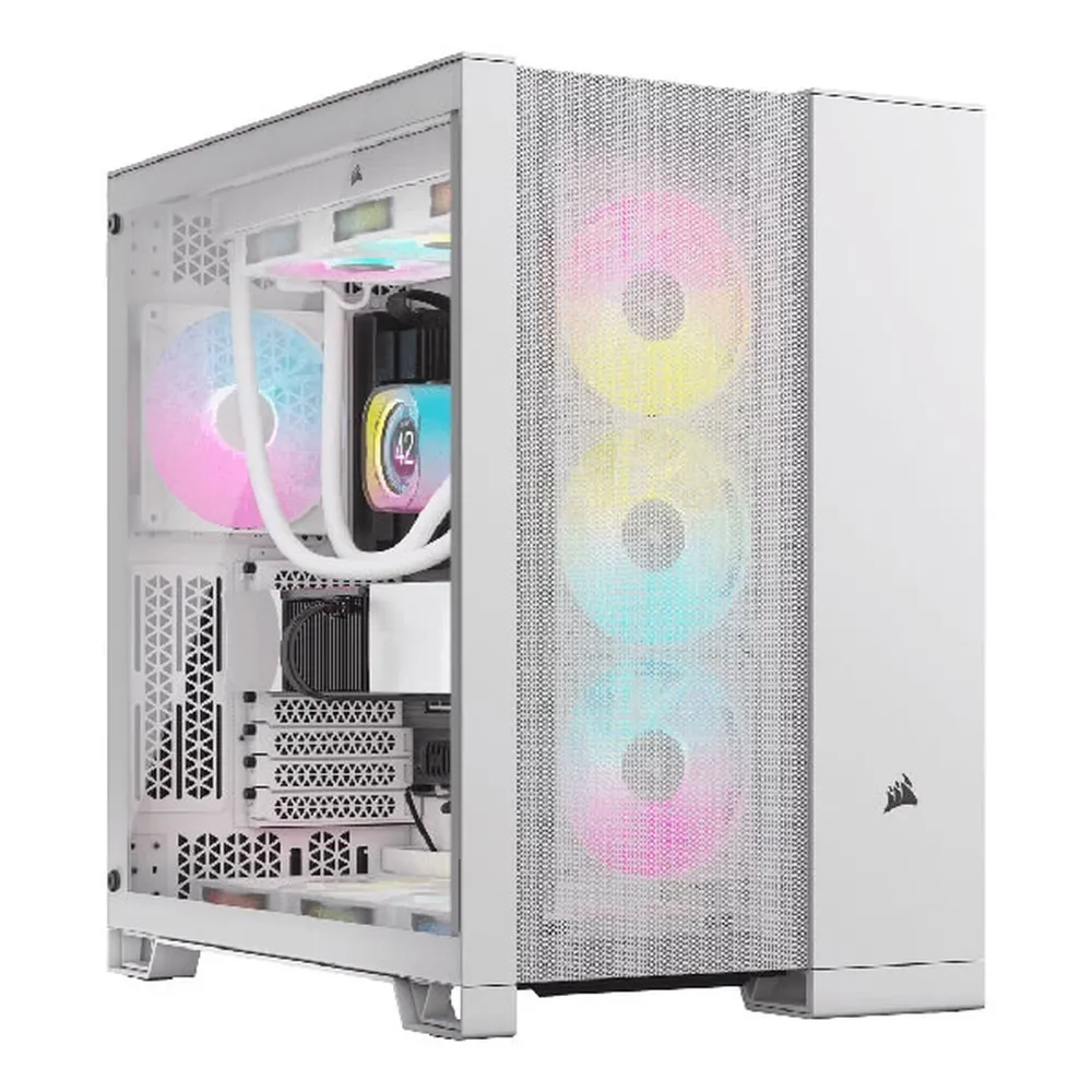 Corsair 6500D Airflow Dual-Chamber Mid-Tower Cabinet – White