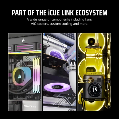 Corsair iCUE LINK LX120-R RGB Reverse Fan – Single Pack, Black - Image 7