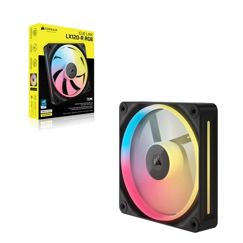 Corsair iCUE LINK LX120-R RGB Reverse Fan – Single Pack, Black - Image 8