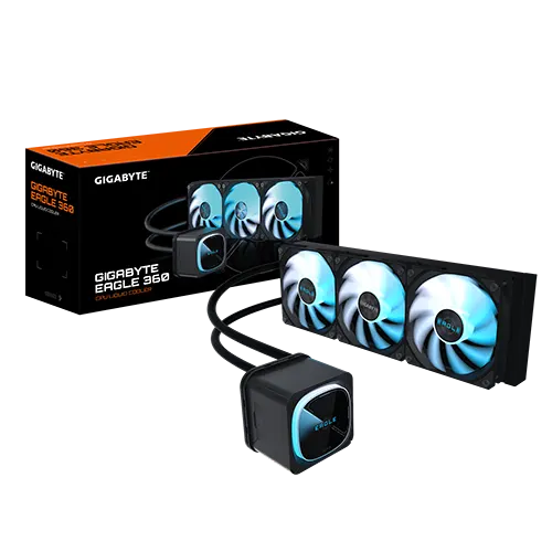 Gigabyte EAGLE 360 ARGB Liquid Cooler – Black