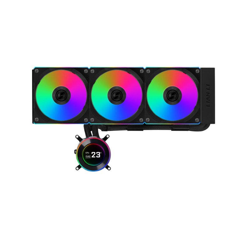Lian Li HydroShift II LCD-C 360CL RGB Liquid Cooler – Black