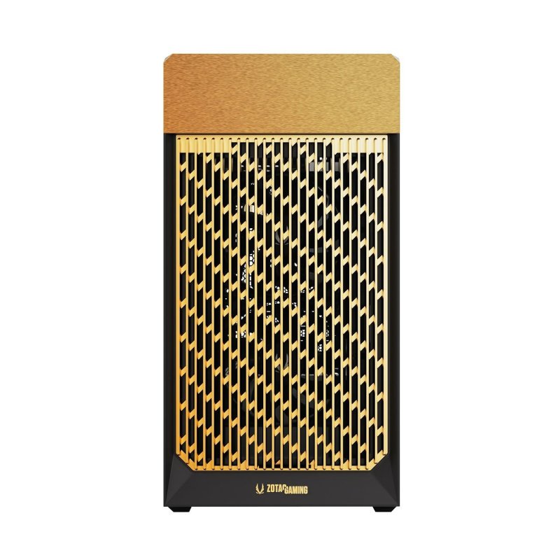 ZOTAC GAMING ALLOY mATX Case – Black/Gold - Image 2