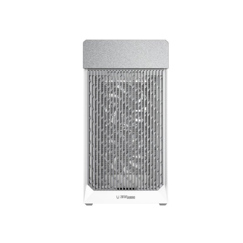 ZOTAC GAMING ALLOY mATX Case – White/Silver - Image 2